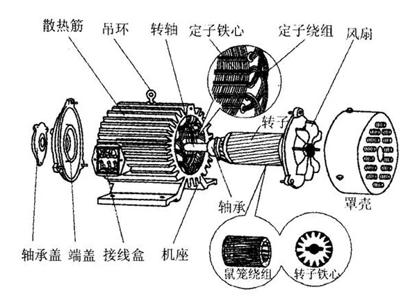 三相異步電動(dòng)機(jī)的六種分類方法及具體分類。